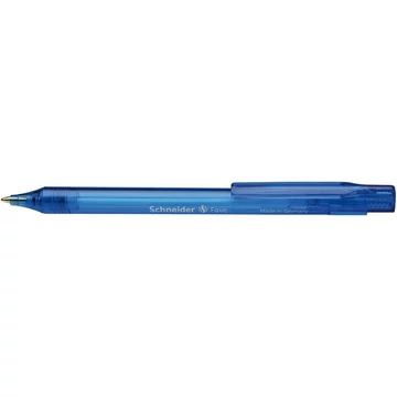 Golyóstoll, 0,5 mm, nyomógombos, SCHNEIDER "Fave", kék, 50 db/csomag