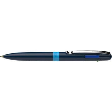 Golyóstoll, 0,5 mm, nyomógombos, négyszínű, SCHNEIDER "Take 4", sötétkék Golyóstoll, 0,5 mm, nyomógombos, négyszínű, SCHNEIDER "Take 4", sötétkék