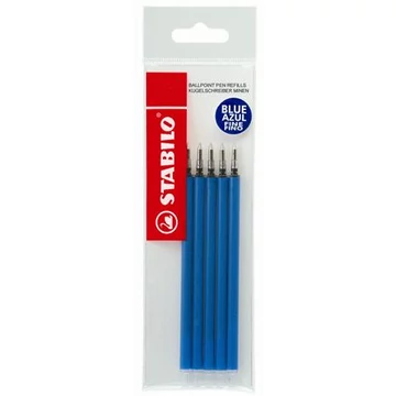 Golyóstollbetét, 0,38 mm, STABILO "Marathon", kék, 5 db/csomag