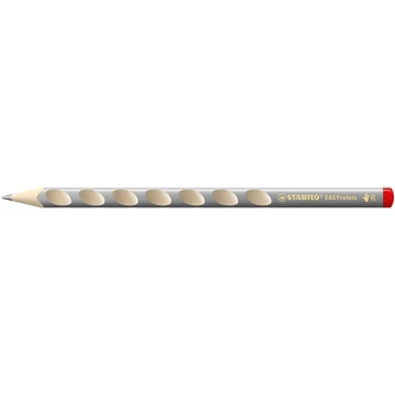 Színes ceruza, háromszögletű, jobbkezes, vastag, STABILO "EASYcolors", ezüst