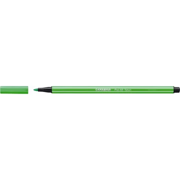Rostirón, 1 mm, STABILO "Pen 68", neon zöld