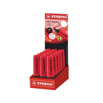 Szövegkiemelő display, 2-5 mm, STABILO "BOSS original", Stabilo piros