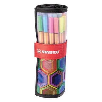 Tűfilc készlet, 0,4 mm, STABILO "Point 88 ARTY", 25 különböző szín Tűfilc készlet, 0,4 mm, STABILO "Point 88 ARTY", 25 különböző szín