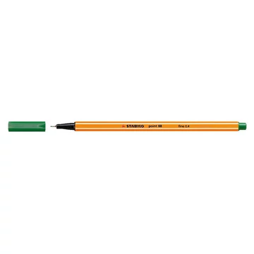Tűfilc, 0,4 mm, STABILO "Point 88", zöld