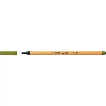 Tűfilc, 0,4 mm, STABILO "Point 88", sárzöld