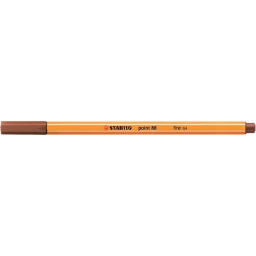 Tűfilc, 0,4 mm, STABILO "Point 88", vörösesbarna