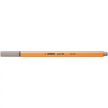 Tűfilc, 0,4 mm, STABILO "Point 88", melegszürke