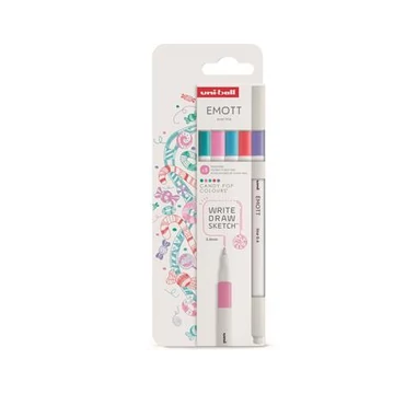 Tűfilc készlet, 0,4 mm, UNI "Emott Candy Pop", 5 különböző szín