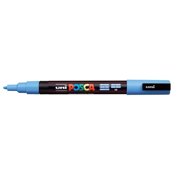 Dekormarker, 0,9-1,3 mm, UNI "Posca PC-3M", égszínkék