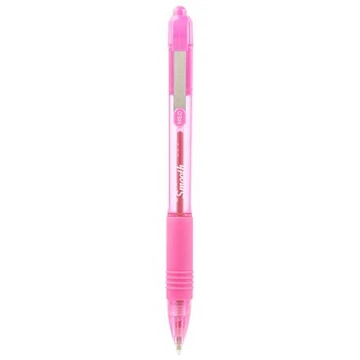 Golyóstoll, 0,27 mm, nyomógombos, ZEBRA "Z-Grip Smooth", rózsaszín