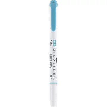 Szövegkiemelő, 1,0/3,5 mm, kétvégű, ZEBRA "Mildliner Warm", füstkék