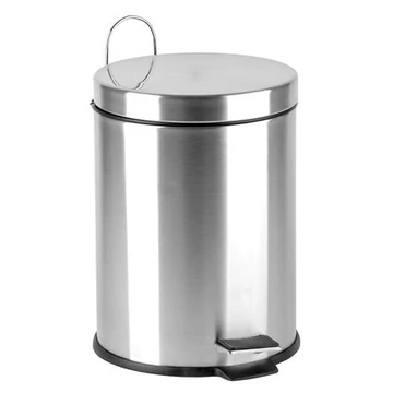 Pedálos szemetes, rozsdamentes acél, kivehető műanyag vödörrel, 3 liter Pedálos szemetes, rozsdamentes acél, kivehető műanyag vödörrel, 3 liter