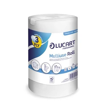 Törlőkendő, tekercses, univerzális, belső adagolású, 3 rétegű, LUCART "Multiuse Strong 3.250" Törlőkendő, tekercses, univerzális, belső adagolású, 3 rétegű, LUCART "Multiuse Strong 3.250"
