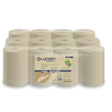 Kéztörlő, tekercses, 2 rétegű, LUCART "EcoNatural 14 CF", havanna barna Kéztörlő, tekercses, 2 rétegű, LUCART "EcoNatural 14 CF", havanna barna