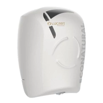 Toalettpapír adagoló, 26,4x20,2x20,2 cm, LUCART "EcoNatural Flow", fehér