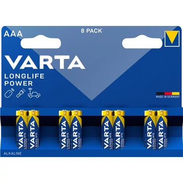 Elem, AAA mikro, 8 db, VARTA "Longlife Power" Elem, AAA mikro, 8 db, VARTA "Longlife Power"