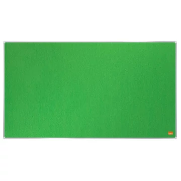 Textiltábla, széles képarány, 70"/155x87 cm, alumínium keret, NOBO "Impression Pro", zöld