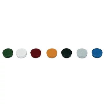 Mágneskorong, 20mm, 10 db, fehér