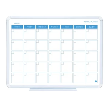 Havi tervezőtábla, mágneses, 45x60 cm