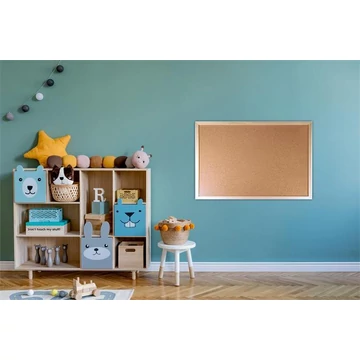 Parafatábla, kétoldalas (parafa/parafa), 60x90 cm, fa keret, VICTORIA VISUAL Parafatábla, kétoldalas (parafa/parafa), 60x90 cm, fa keret, VICTORIA VISUAL