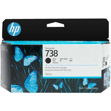 498N4A Tintapatron DesignJet T850 nyomtatóhoz, HP 738, fekete, 130ml
