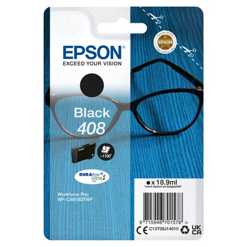 C13T34714010 Tintapatron Workforce Pro WF-C4310DW, C4810DTWF nyomtatókhoz, EPSON 408, fekete, 18,9ml