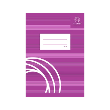 Füzet, tűzött, A5, hangjegy, 16 lap, BLUERING "36-16"