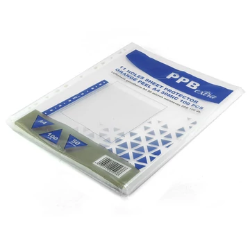 Genotherm, lefűzhető, A4, 50 mikron, narancsos felület, PPB "Extra", 100 db/csomag