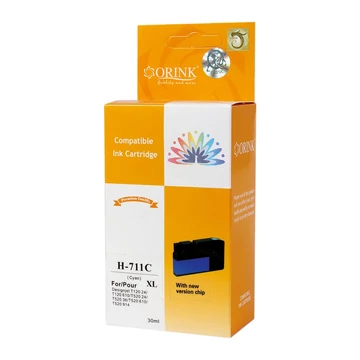 711XL/CZ130A Tintapatron, ORINK, cián, 30ml