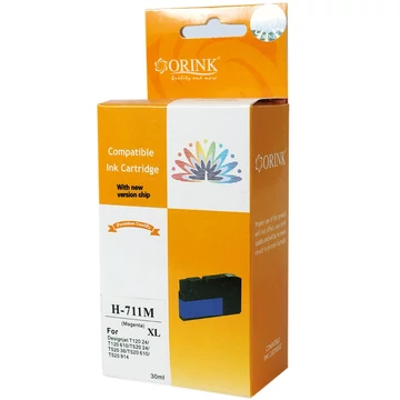 711XL/CZ131A Tintapatron, ORINK, magenta, 80ml
