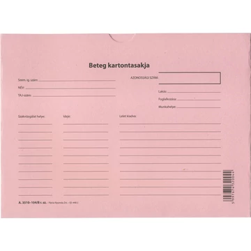 Betegek tasakja 220x160 mm