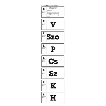 Ebédjegy 5 napos 100 lapos tömb 60x195 mm fekete