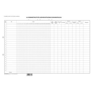 A gyermekétkeztetés igénybevételének dokumentálása A gyermekétkeztetés igénybevételének dokumentálása