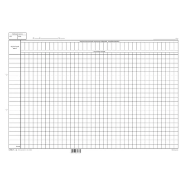 Anyagfelhasználási összesítő szabadlap A/3 fekvő Anyagfelhasználási összesítő szabadlap A/3 fekvő