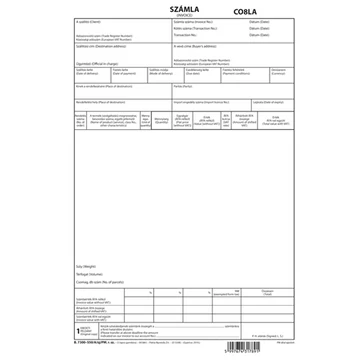 Deviza számla (INVOICE) 5 lapos garn. Deviza számla (INVOICE) 5 lapos garn.