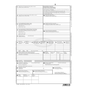 Nemzetközi CMR fuvarlevél 6 lapos garn. A/4 álló Nemzetközi CMR fuvarlevél 6 lapos garn. A/4 álló