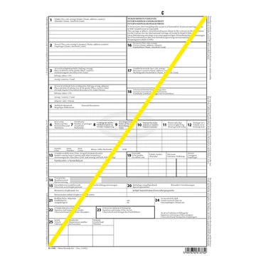 Nemzetközi CMR fuvarlevél 4 lapos garn. A/4 álló Nemzetközi CMR fuvarlevél 4 lapos garn. A/4 álló