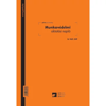 Munkavédelmi oktatási napló 24 lapos füzet A/4 álló