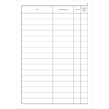 Soros (folyószámos) iktatókönyv 100 lapos A/4 álló Soros (folyószámos) iktatókönyv 100 lapos A/4 álló