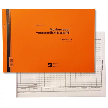 Munkacsapat összesítő 25x3 lapos tömb A/4 fekvő Munkacsapat összesítő 25x3 lapos tömb A/4 fekvő