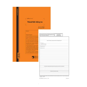 GDPR kompatibilis vásárlók könyve 25x2 lapos tömb A/4 álló GDPR kompatibilis vásárlók könyve 25x2 lapos tömb A/4 álló