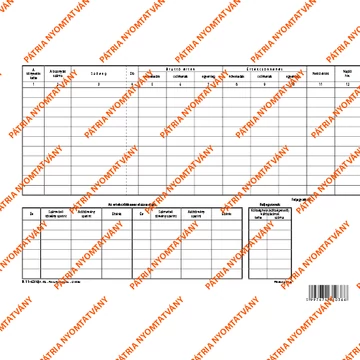 Épületek és egyéb építmények egyedi nyilvántartó lapja A/4 fekvő Épületek és egyéb építmények egyedi nyilvántartó lapja A/4 fekvő