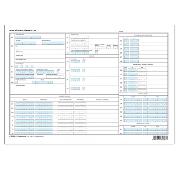 Munkaügyi nyilvántartó tasak A/4 fekvő -i Munkaügyi nyilvántartó tasak A/4 fekvő -i