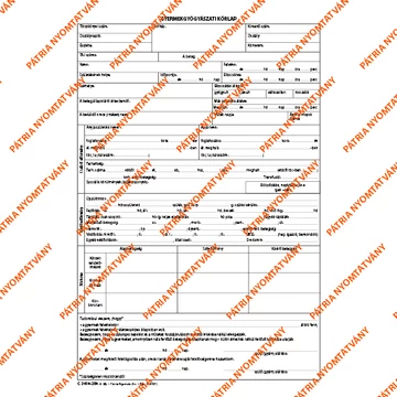 Gyermekgyógyászati kórlap szabadlap A/4 négyoldalas Gyermekgyógyászati kórlap szabadlap A/4 négyoldalas