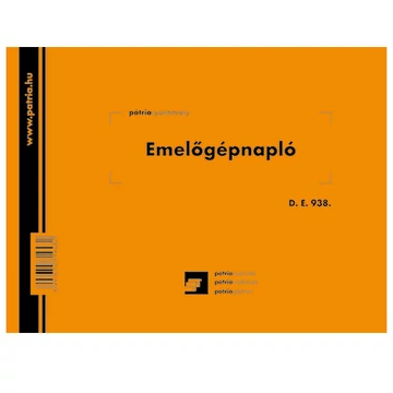 Emelőgépnapló 24 lapos A/5 fekvő