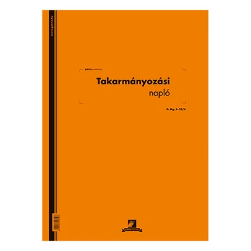 Takarmányozási napló 50x2 lapos tömb 295x410 mm Takarmányozási napló 50x2 lapos tömb 295x410 mm