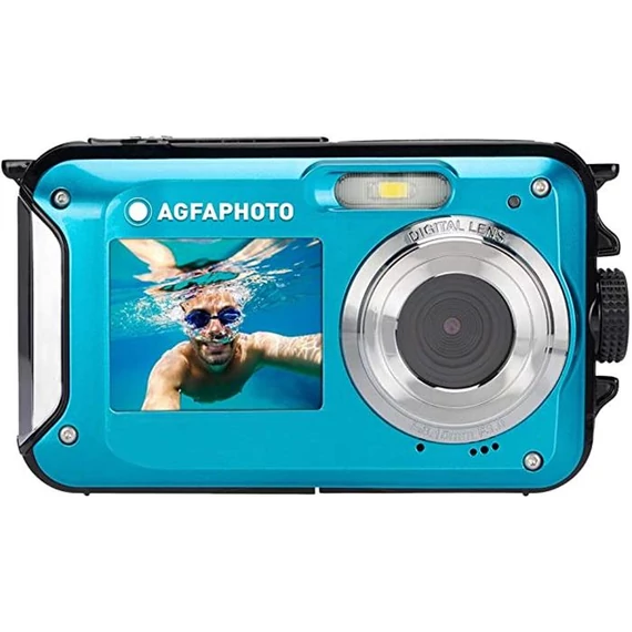 Fényképezőgép, kompakt, digitális, vízálló, AGFAPHOTO "WP8000", kék