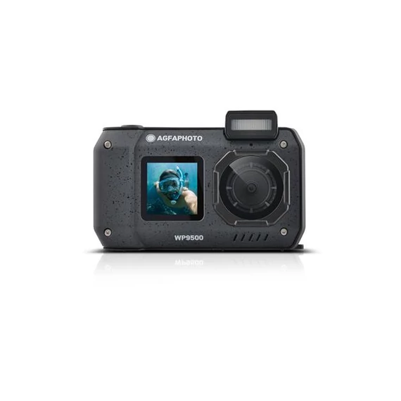 Fényképezőgép, digitális, vízálló, dupla kijelző, AGFAPHOTO Realishot "WP9500", fekete
