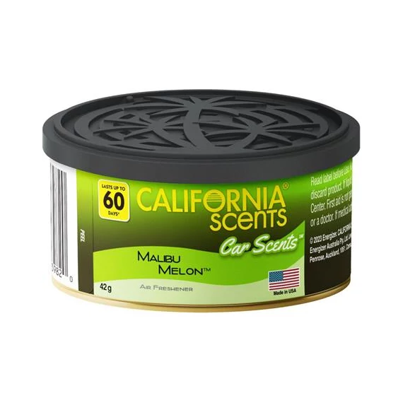 Autóillatosító konzerv, 42 g, CALIFORNIA SCENTS "Malibu Melon"