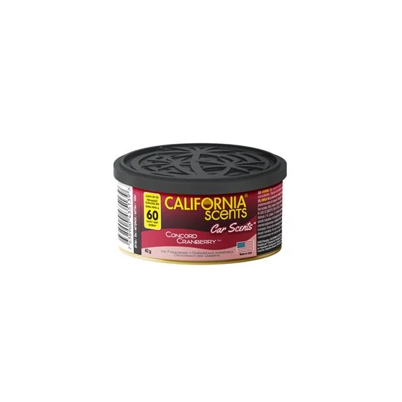 Autóillatosító konzerv, 42 g, CALIFORNIA SCENTS "Concord Cranberry"
